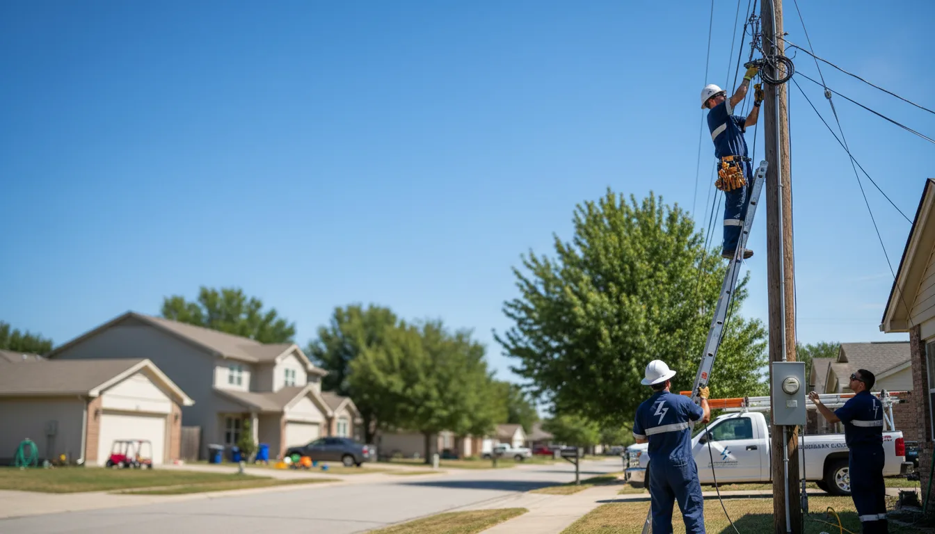 Residential electrician providing installation services in Trinidad, TX